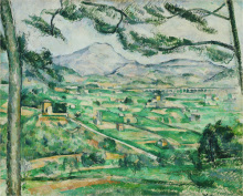 サント＝ヴィクトワール山<br>1886-87年　油彩、カンヴァス<br>59.７×72.４cm<br>フィリップス・コレクション