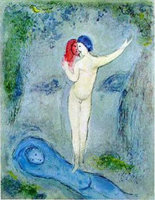 ©Marc Chagall「クロエの接吻」